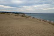鳥取砂丘、見渡す日本海